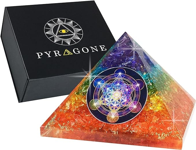 Seven Chakra orgone pyramid